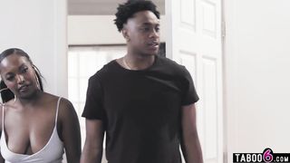 Black stepsister Daya Knight fights with bro over ebony stepmom Misty Stone