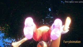 Crash Bandicoot Furry Hentai - Coco fingering and fucked in a Jarden - Anime Manga Yiff Japanese Porn