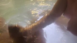 Mom gives a handjob whilst all naked