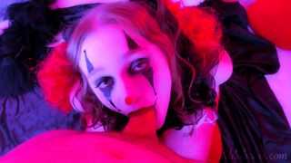 Kinky Clown Blowjob and Facial