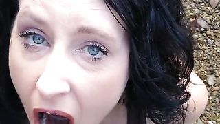 Going on a trip and pulled over on the side of the road so my wife can drink my piss