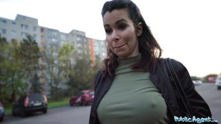 Public Agent Stunning brunette MILF with fantastic tits fucks a stranger to pay a fine