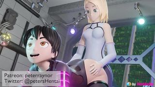 Futa vs Male cumming (loop with ASMR sound) 3d animation hentai anime blender sfm futanari girl