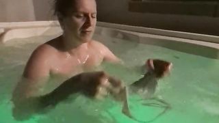 stepmom straps off & flashes