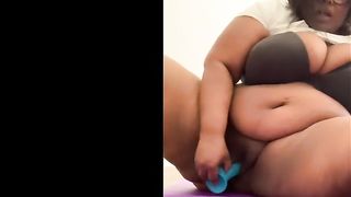 Busty Babe Masturbating and Cumming After Morning Yoga