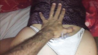 Sexy O2, T&A 377 - Pounded Clothed Sex in Silky Lingerie