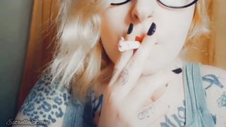 Smoking near the camera