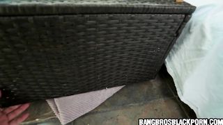 Super small black 20yo girl sucks a giant black dick! - ebony porn