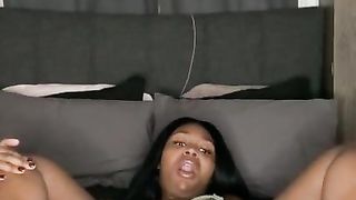 Solo black girl touching herself PT.2