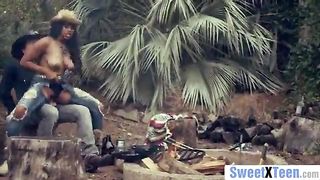 Curvy Ebony Cowgirl Shows Her Dick Riding Skills - Jenna J Foxx