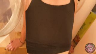 I caught my girlfriend doing the laundry and fucked her on the washing machine 4K 60fps