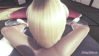 Attack on titans Hentai 3D - POV Annie Blowjob and Fucked in a tatami