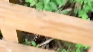 Big Booty Ebony Gets Fucked & Nutted On ON THE BRIDGE