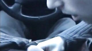 Me and a young swedish man in car