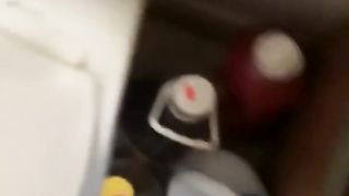 Bathroom sex with girlfriend sister almost got caught