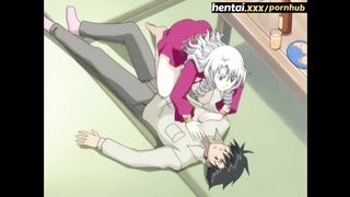 Sexy Slut Seduces her Future Roommate with her Big Tits - Hentai.xxx