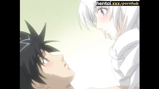 Sexy Slut Seduces her Future Roommate with her Big Tits - Hentai.xxx