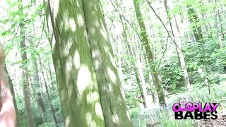Cosplay Busty Nico Robin in the Woods