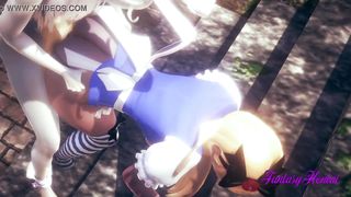 Alice in The Wonderland Hentai 3D - Alice is Fucked by White Rabbit and he cums in her pussy- Animation Japanese Porn Video