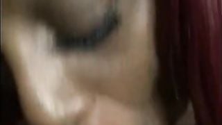 Big booty bouncing on dick throated an cumshot