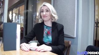 Julie, naughty teacher, takes a black cock in her ass