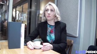 Julie, naughty teacher, takes a black cock in her ass