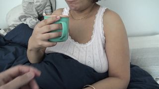 STEPMOM WANTS COCK AND COFFEE FOR BREAKFAST
