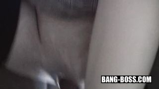 Blonde step Daughter fucked by the Teacher in her Tight pussy with messy Facial - BANG BOSS