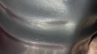 Milf wife fucks her huge dildo dreaming about strangers