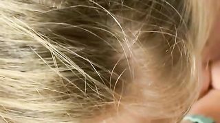 FULL VIDEO sucking my husbands big dick and then letting him cum on my cute perky tits