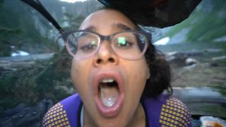 "Don't Stop Even If Someone Sees Us" Caught Giving Deapthroat In Beautiful Camp But Let Them Watch