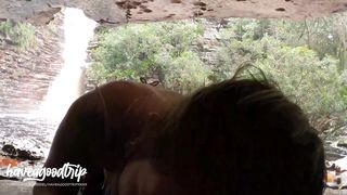 SHE IS ALWAYS HORNY WHEN WE ARE PUBLIC AT MOUNTAINS - HAVEAGOODTRIP4K