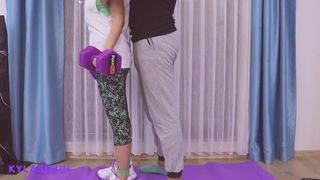 kocasına kızan kyla eve gelen spor hocasına kendini siktirdi- ah harun çok sorumsuzsun