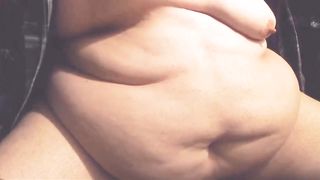 FAT Belly & Boobs - Moobs Play.  Saggy Fatty Tits