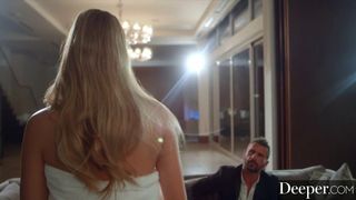 Deeper. Gorgeous gold digger is seduced by boyfriend's dad