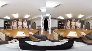 Naughty America - College girls, Ava Sinclaire, Coco Lovelock, & Penelope Kay, give up their wet pus