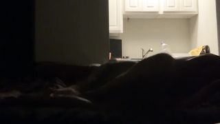 Daddy blowing my back out in the living room