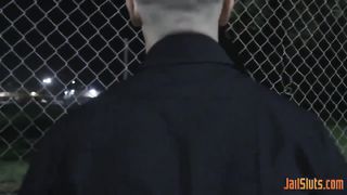 Skinny Arrested Teen Rides Cop