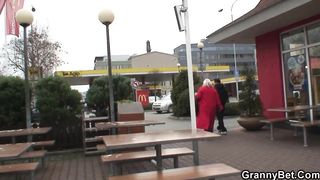 guy picks up huge 80 years old granny