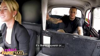 Female Fake Taxi Tattooed guy makes sexy blonde horny