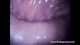 Sensational Girl getting Filmed inside of her Pink Vagina while she Cum