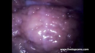 Sensational Girl getting Filmed inside of her Pink Vagina while she Cum