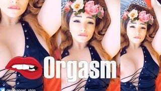 BEAUTIFUL AGONY Orgasm Face Young Redhead Girl Real Masturbation
