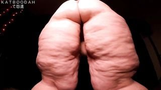 Slave Training For Katboodah’s SSBBW Fat Cum Covered Hairy Breeding Pit