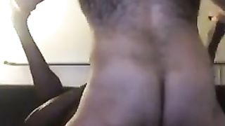 Hairy White Nerd Breeds Black Muscle Jock