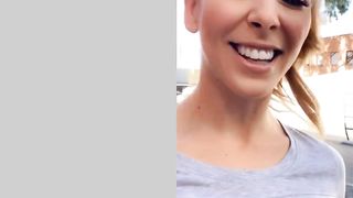 Cherie DeVille edging her stepsons cock while running errands for 4 hours