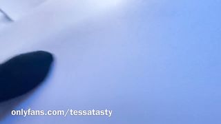 TESSA TASTY- Squirting in the Airplane Lavatory