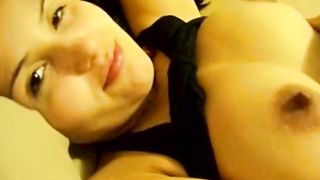 Horny stepsister can't resist riding her brother's cock