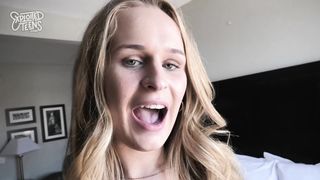 Big Titted College Coed Makes Her First Porn