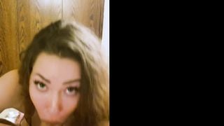 CUM IN MY MOUTH! - Amateur Babe Deepthroats, Drains Balls & Swallows Every Last Drop - Shaiden Rogue